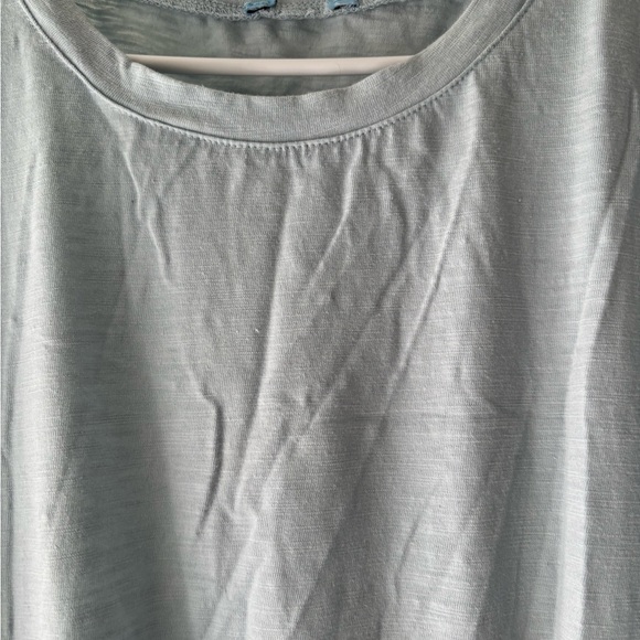 Light Blue Cotton Ruffle Dress - Picture 3 of 6